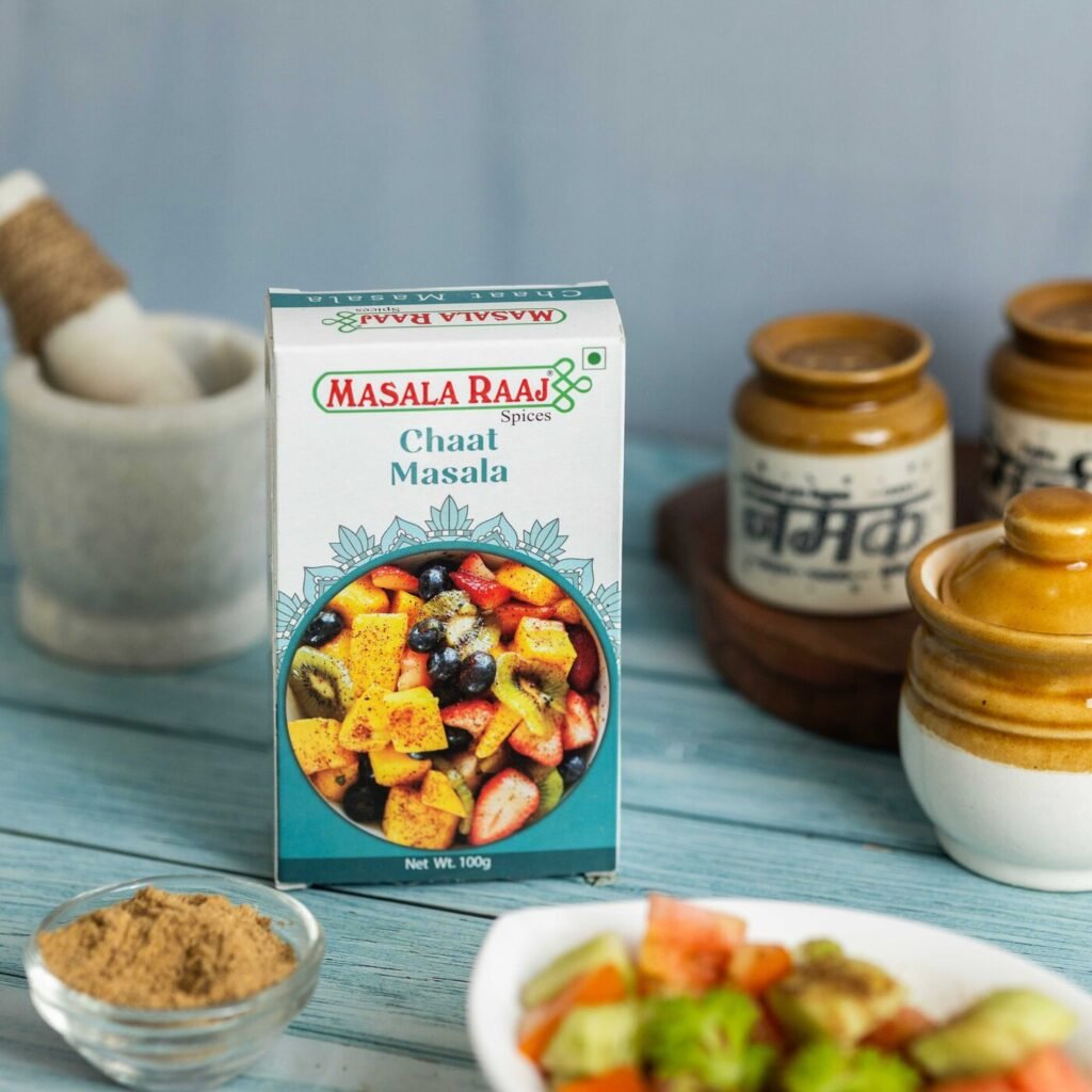 Chaat Masala in use, Masala Raaj kitchen