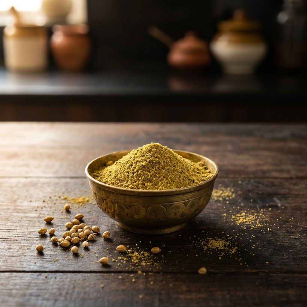 Coriander Powder in use, Masala Raaj kitchen