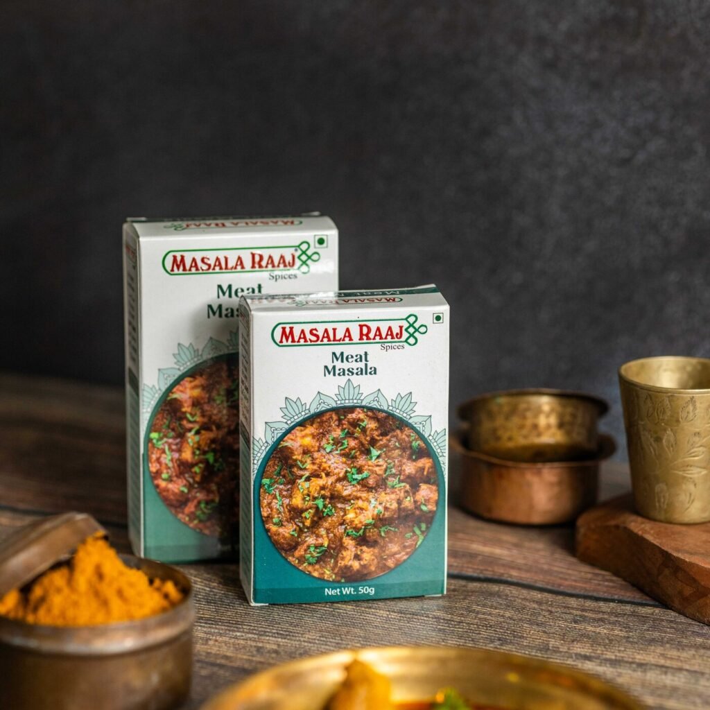 Meat Masala in use, Masala Raaj kitchen