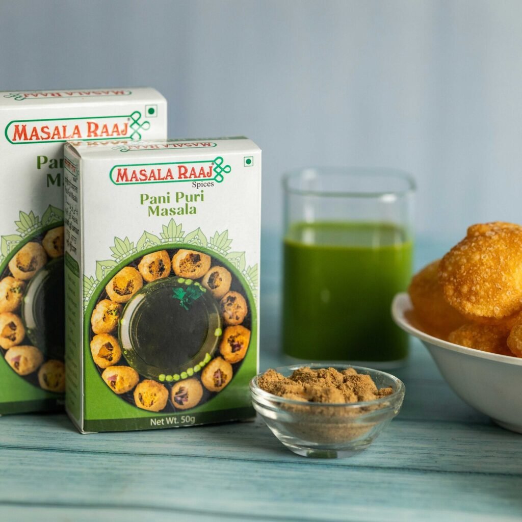 Pani Puri Masala in use, Masala Raaj kitchen